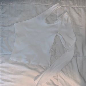 Princess polly long sleeve cropped one shoulder